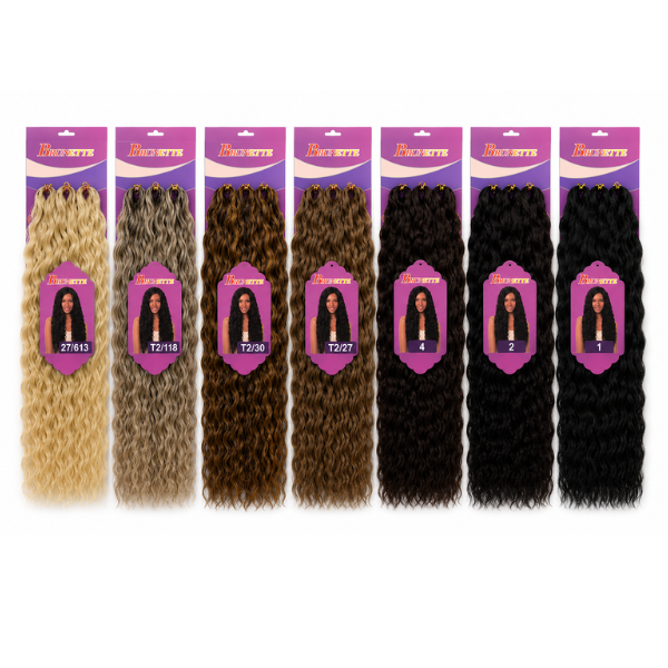 Fibra Helena Cabelo Orgânico para Tranças Crochet Alongamento Diversas Cores