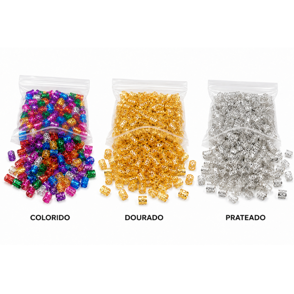 Anéis para Tranças Dreadlocks Reguláveis